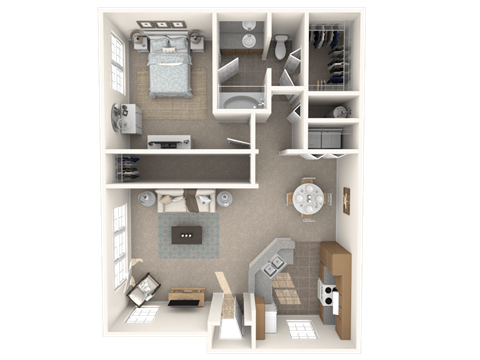 St Croix Floor Plan  at Bay Harbor, Fort Myers, Florida